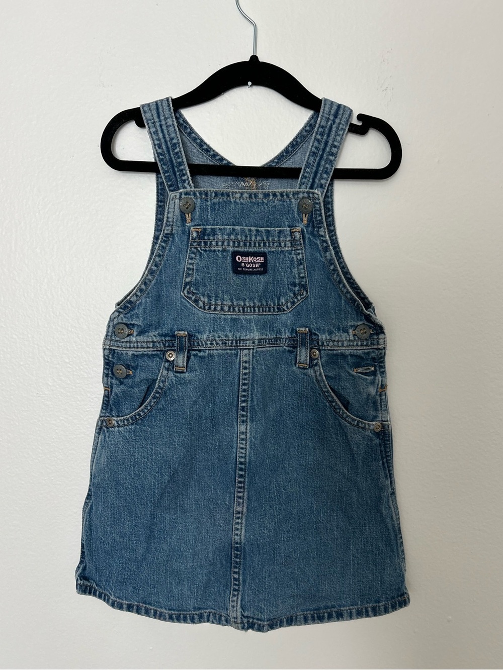 OshKosh B'gosh Denim Overall Dress in Blue
